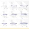 imageSuperio Plastic Food Storage Container Set BPA Free Sealed Containers with Airtight Lids for Pnatry Cupboard and Fridge Microwave and Dishwasher Safe 5 Pack9 Pack