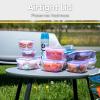 imageSuperio Plastic Food Storage Container Set BPA Free Sealed Containers with Airtight Lids for Pnatry Cupboard and Fridge Microwave and Dishwasher Safe 5 Pack12Pack