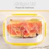 imageSuperio Plastic Food Storage Container with Airtight Lid 80 Oz BPA Free Leakproof Stackable Microwave Dishwasher and Freezer Safe BlueYellow
