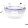 imageSuperio Plastic Food Storage Containers with Leakproof Lids 12 Pack 10 Cup 80 Oz BPA Free Airtight Sealed Container Microwave Dishwasher and Freezer Safe 25 Quart