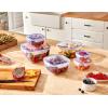 imageSuperio Plastic Food Storage Containers with Leakproof Lids 12 Pack 10 Cup 80 Oz BPA Free Airtight Sealed Container Microwave Dishwasher and Freezer Safe 25 Quart