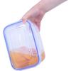 imageSuperio Rectangular Sealed Containers For Food 4 Pack 2 42 Quart 2 25 Quart Plastic Container With Lid Keeps Food Fresh For Pantry Fridge Microwave and Freezer Safe
