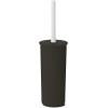 imageSuperio Ribbed Collection  Decorative Plastic Bathroom Accessories Set Brown Set of 6 Soap Dish Liquid Soap Dispenser Toothbrush Holder Organizer Bin Vanity Tray Toilet Brush  Bath Decor