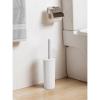 imageSuperio Ribbed Collection  Decorative Plastic Bathroom Accessories Set White Smoke Set of 6 Soap Dish Soap Dispenser Toothbrush Holder Organizer Bin Vanity Tray Toilet Brush  Bath Decor