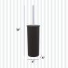 imageSuperio Ribbed Collection  Decorative Plastic Toilet Bowl Brush and Holder Set Brown 1 Pack Cleaner Scrubber for BathroomBrown