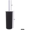 imageSuperio Ribbed Collection  Decorative Plastic Toilet Bowl Brush and Holder Set Brown 1 Pack Cleaner Scrubber for BathroomBrown