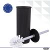 imageSuperio Ribbed Collection  Decorative Plastic Toilet Bowl Brush and Holder Set Brown 1 Pack Cleaner Scrubber for BathroomBrown