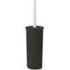 imageSuperio Ribbed Collection  Decorative Plastic Toilet Bowl Brush and Holder Set Brown 1 Pack Cleaner Scrubber for BathroomBrown