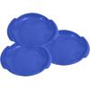 imageSuperio Round Snow Saucer Sled 24quot Plastic Disc Sled for Kids and Adults Heavy Duty Sled with Handles for Downhill Sledding Winter Outdoor SportsBlue