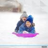 imageSuperio Round Snow Saucer Sled 24quot Plastic Disc Sled for Kids and Adults Heavy Duty Sled with Handles for Downhill Sledding Winter Outdoor SportsFuchsia