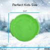 imageSuperio Round Snow Saucer Sled 24quot Plastic Disc Sled for Kids and Adults Heavy Duty Sled with Handles for Downhill Sledding Winter Outdoor SportsGreen