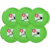 imageSuperio Round Snow Saucer Sled 24quot Plastic Disc Sled for Kids and Adults Heavy Duty Sled with Handles for Downhill Sledding Winter Outdoor SportsGreen