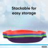 imageSuperio Round Snow Saucer Sled 24quot Plastic Disc Sled for Kids and Adults Heavy Duty Sled with Handles for Downhill Sledding Winter Outdoor SportsGreen