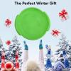 imageSuperio Round Snow Saucer Sled 24quot Plastic Disc Sled for Kids and Adults Heavy Duty Sled with Handles for Downhill Sledding Winter Outdoor SportsGreen