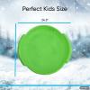 imageSuperio Round Snow Saucer Sled 24quot Plastic Disc Sled for Kids and Adults Heavy Duty Sled with Handles for Downhill Sledding Winter Outdoor SportsGreen