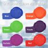 imageSuperio Round Snow Saucer Sled 24quot Plastic Disc Sled for Kids and Adults Heavy Duty Sled with Handles for Downhill Sledding Winter Outdoor SportsGreen