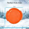 imageSuperio Round Snow Saucer Sled 24quot Plastic Disc Sled for Kids and Adults Heavy Duty Sled with Handles for Downhill Sledding Winter Outdoor SportsOrange