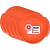 imageSuperio Round Snow Saucer Sled 24quot Plastic Disc Sled for Kids and Adults Heavy Duty Sled with Handles for Downhill Sledding Winter Outdoor SportsOrange