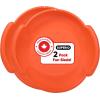 imageSuperio Round Snow Saucer Sled 24quot Plastic Disc Sled for Kids and Adults Heavy Duty Sled with Handles for Downhill Sledding Winter Outdoor SportsOrange