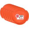 imageSuperio Round Snow Saucer Sled 24quot Plastic Disc Sled for Kids and Adults Heavy Duty Sled with Handles for Downhill Sledding Winter Outdoor SportsOrange