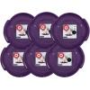 imageSuperio Round Snow Saucer Sled 24quot Plastic Disc Sled for Kids and Adults Heavy Duty Sled with Handles for Downhill Sledding Winter Outdoor SportsPurple