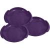 imageSuperio Round Snow Saucer Sled 24quot Plastic Disc Sled for Kids and Adults Heavy Duty Sled with Handles for Downhill Sledding Winter Outdoor SportsPurple