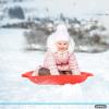 imageSuperio Round Snow Saucer Sled 24quot Plastic Disc Sled for Kids and Adults Heavy Duty Sled with Handles for Downhill Sledding Winter Outdoor SportsRed