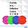imageSuperio Round Snow Saucer Sleds Plastic Disc Sleds for Kids and Adults Heavy Duty Sled Discs with Handles for Downhill Sledding Winter Outdoor Sports RedBlue 26quot
