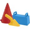 imageSuperio Sand Toy Set Brick Shaper and Trowel  Sandbox Play Block Shape Bundle Contains Perforated Brick Tower Shaper and a Trowel Kids Outdoor Fun to Build A Beach Castle or Snow Fort