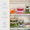 imageSuperio Sealed Food Storage Container 42 Qt Airtight Leak Proof Meal Prep Containers Rectangle Shape Microwave and freezer safe BPAfree Plastic 1 42 Quart17 Cup 12 Pack