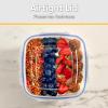 imageSuperio Sealed Food Storage Container 42 Qt Airtight Leak Proof Meal Prep Containers Rectangle Shape Microwave and freezer safe BPAfree Plastic 1 42 Quart14 Cup