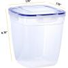 imageSuperio Sealed Food Storage Container 42 Qt Airtight Leak Proof Meal Prep Containers Rectangle Shape Microwave and freezer safe BPAfree Plastic 1 42 Quart20 Cup