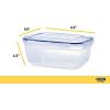 imageSuperio Sealed Food Storage Containers 12 Pack Airtight Leak Proof Meal Prep Containers Rectangle Shape Microwave and freezer safe BPAfree Plastic 25 Quart
