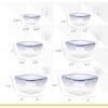 imageSuperio Sealed Plastic Food Storage Container  Airtight Leakproof Meal Prep Containers with Easy Snap Lid Microwave and Freezer Safe Square 6