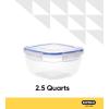 imageSuperio Sealed Plastic Food Storage Container Square Microwave and Freezer Safe BPA Free Plastic 4 25 Quart x2 4 Quart x2
