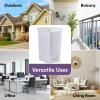 imageSuperio Slim Step On Pedal Plastic Trash Can WhiteSmoke Waste Bin for Under Desk Office Bedroom Bathroom Kitchen 65 Gallon