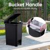 imageSuperio Slim Step On Trash Can 65 Gallon Black Waste Bin with Foot Pedal Lid 26 Liter Kitchen Under Desk Office Bedroom Bathroom1