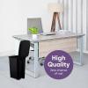 imageSuperio Slim Step On Trash Can 65 Gallon Black Waste Bin with Foot Pedal Lid 26 Liter Kitchen Under Desk Office Bedroom Bathroom1