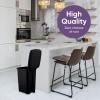 imageSuperio Slim Step On Trash Can 65 Gallon Black Waste Bin with Foot Pedal Lid 26 Liter Kitchen Under Desk Office Bedroom Bathroom1