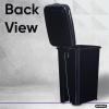 imageSuperio Slim Step On Trash Can 65 Gallon Black Waste Bin with Foot Pedal Lid 26 Liter Kitchen Under Desk Office Bedroom Bathroom2