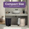 imageSuperio Slim Step On Trash Can 65 Gallon Black Waste Bin with Foot Pedal Lid 26 Liter Kitchen Under Desk Office Bedroom Bathroom2