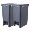 imageSuperio Slim Trash Can with Foot Pedal  25 Gallon StepOn Trash Can Garbage Can Small Trash Can for Bathroom Kitchen Office Patio or Backyard  Onyx Grey25 Gallon