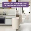 imageSuperio Small Bathroom Trash Can with Lid Modern Grey Mini Waste Bin with Swing Lid 1 12 Gallon 6 Liter Plastic Garbage Can for Kitchen Bathroom Bedroom Office Under Desk 2 GreyEcohome