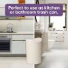 imageSuperio Small Bathroom Trash Can with Lid Modern Grey Mini Waste Bin with Swing Lid 1 12 Gallon 6 Liter Plastic Garbage Can for Kitchen Bathroom Bedroom Office Under Desk 2 GreyEcohome