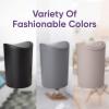 imageSuperio Small Bathroom Trash Can with Lid Modern Grey Mini Waste Bin with Swing Lid 1 12 Gallon 6 Liter Plastic Garbage Can for Kitchen Bathroom Bedroom Office Under Desk 2 GreyWhite