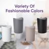 imageSuperio Small Bathroom Trash Can with Lid Modern Grey Mini Waste Bin with Swing Lid 1 12 Gallon 6 Liter Plastic Garbage Can for Kitchen Bathroom Bedroom Office Under Desk 2 GreyEcohome