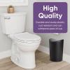 imageSuperio Small Bathroom Trash Can with Lid Modern Mini Waste Bin with Swing Lid 1 12 Gallon 6 Liter Plastic Garbage Can for Kitchen Bathroom Bedroom Office Under Desk 2 TaupeBlack
