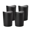 imageSuperio Small Bathroom Trash Can with Lid Modern Mini Waste Bin with Swing Lid 1 12 Gallon 6 Liter Plastic Garbage Can for Kitchen Bathroom Bedroom Office Under Desk 2 TaupeBlack