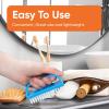 imageSuperio Stiff Nail Brush with Handle 3 Pack Fingernail Scrub Cleaning Brushes for Toes and Nails AllPurpose Cleaning Brush for Home Kitchen Work6 Pack BlueGrey