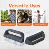 imageSuperio Stiff Nail Brush with Handle 3 Pack Fingernail Scrub Cleaning Brushes for Toes and Nails AllPurpose Cleaning Brush for Home Kitchen Work6 Pack White SmokeGrey